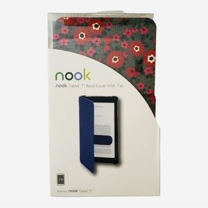 Nook Barnes And Noble 7.0 Tablet Book Cover With Tab - Floral Charm - NIP